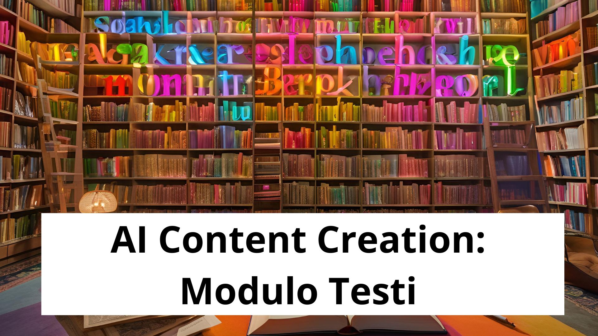 Ai content creation modulo testi
